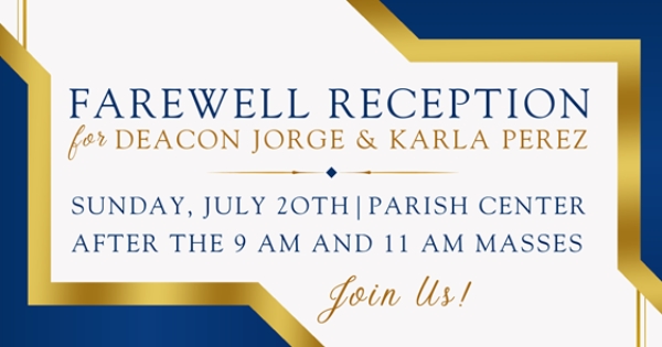 Farewell Celebration on July 20th!